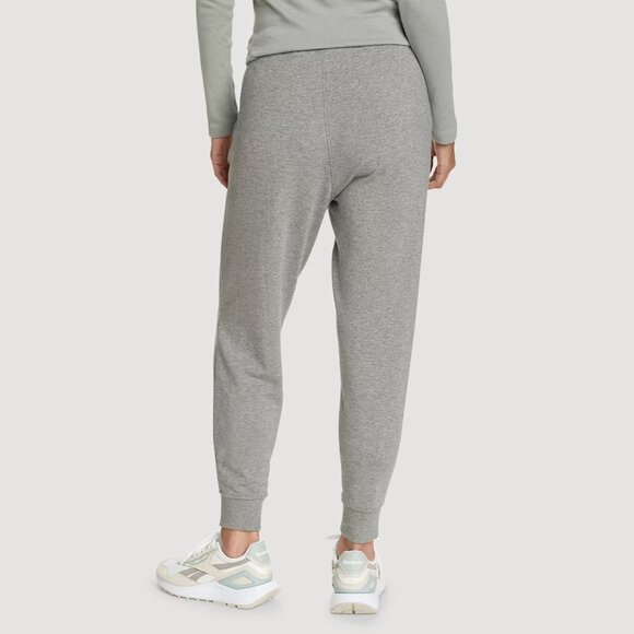 Eddie Bauer Cozy Camp High-Rise Cotton-Blend Fleece Jogger Pants (Heather Grey) - Picture 3 of 16